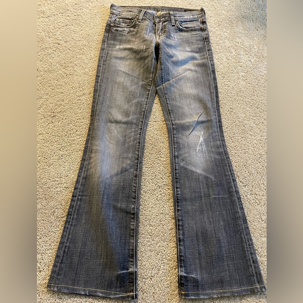 Citizens of humanity grey low rise bootcut size 26